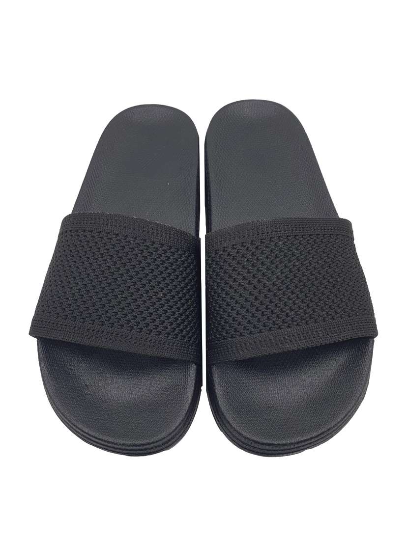 Buy online Fly Plain Black Flip Flop For Women from footwear for