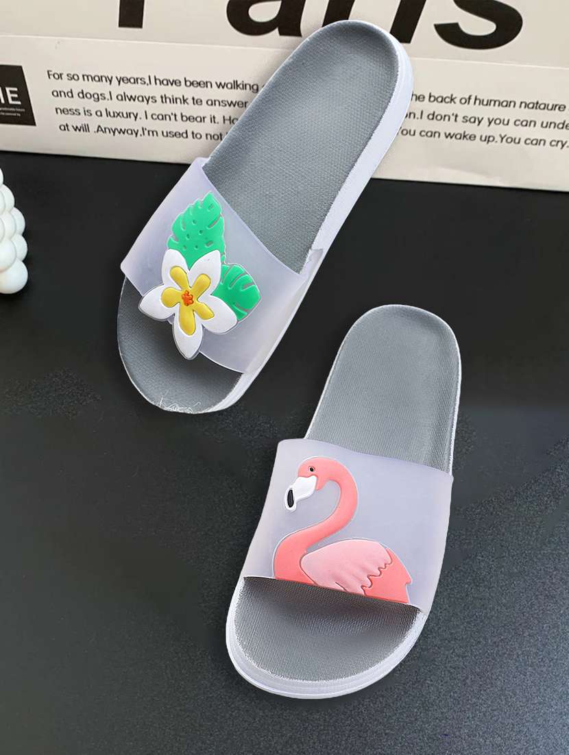 transparent bird grey flip flop for women - 19849479 - Zoom Image - 0