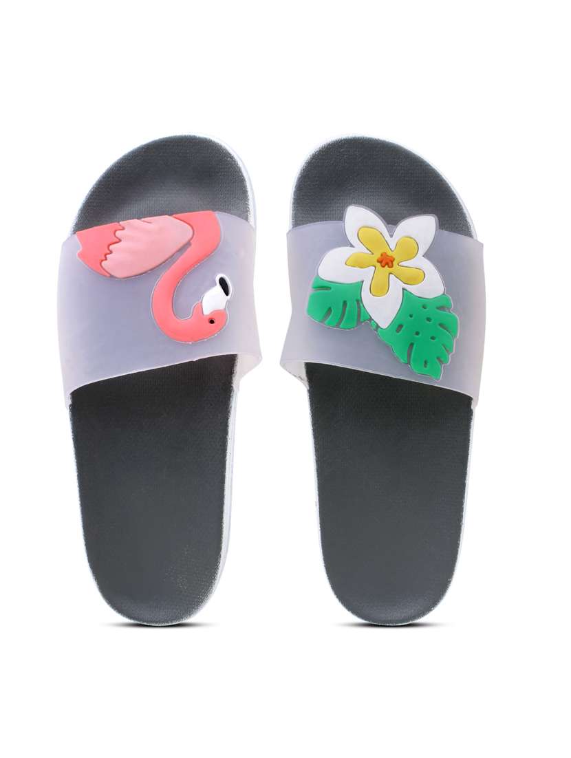 transparent bird grey flip flop for women - 19849479 - Standard Image - 5