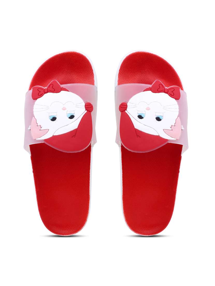 transparent hatcat red flip flop for women - 19849503 - Standard Image - 5