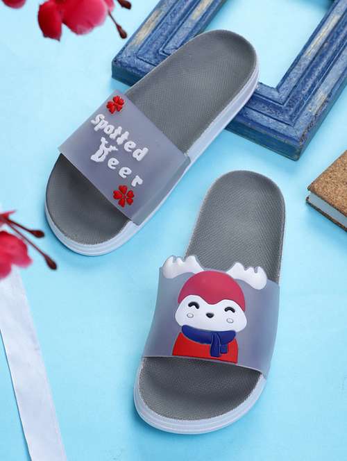 transparent hiran grey flip flop for women - 19849507 - Standard Image - 0