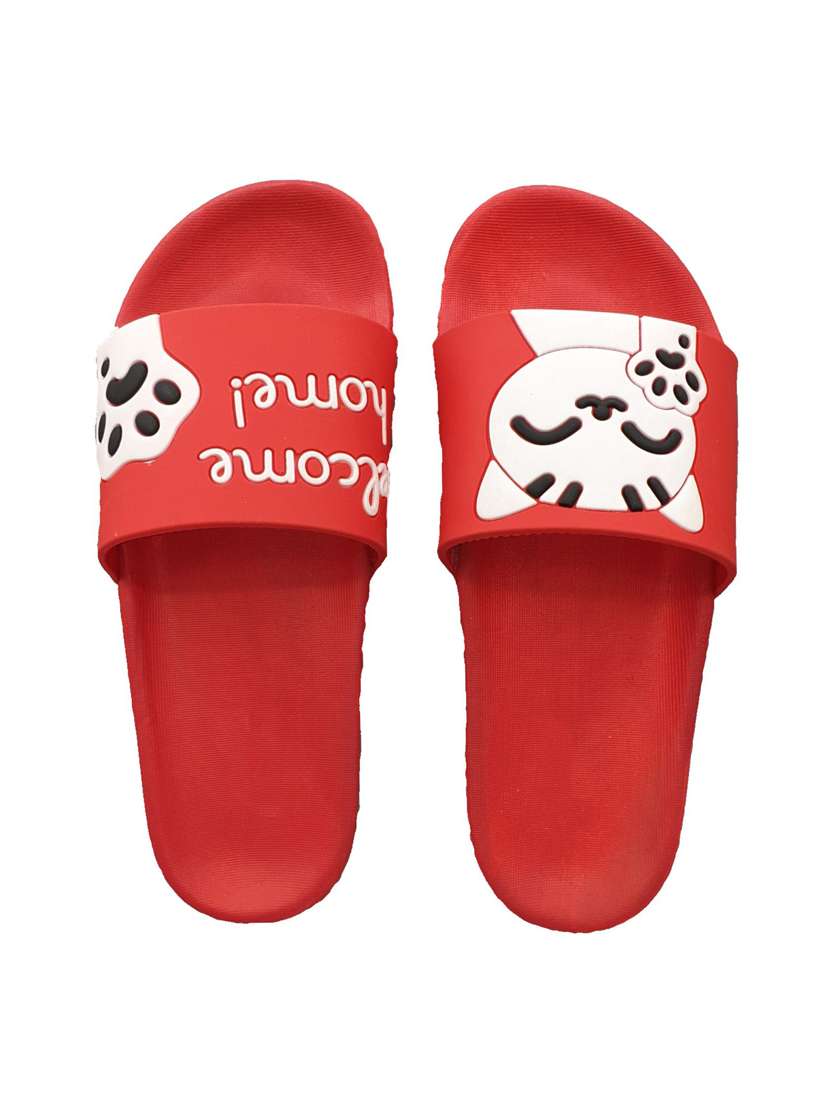 welcome red flip flop for women - 19849559 -  Standard Image - 5