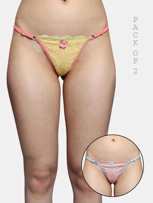 pack of 2 thongs panty - 19849597 -  Standard Image - 0