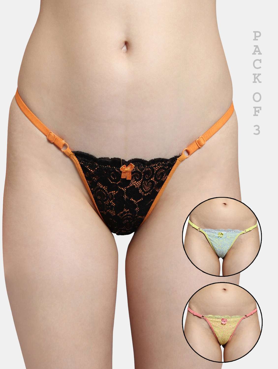 pack of 3 thongs panty