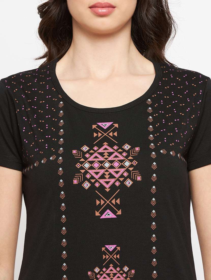 pack of  2 printed long tees - 19849916 -  Standard Image - 5