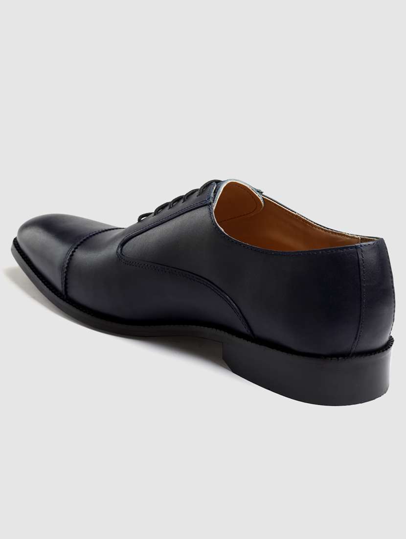 navy lace-up oxford shoes - 19850172 -  Standard Image - 3