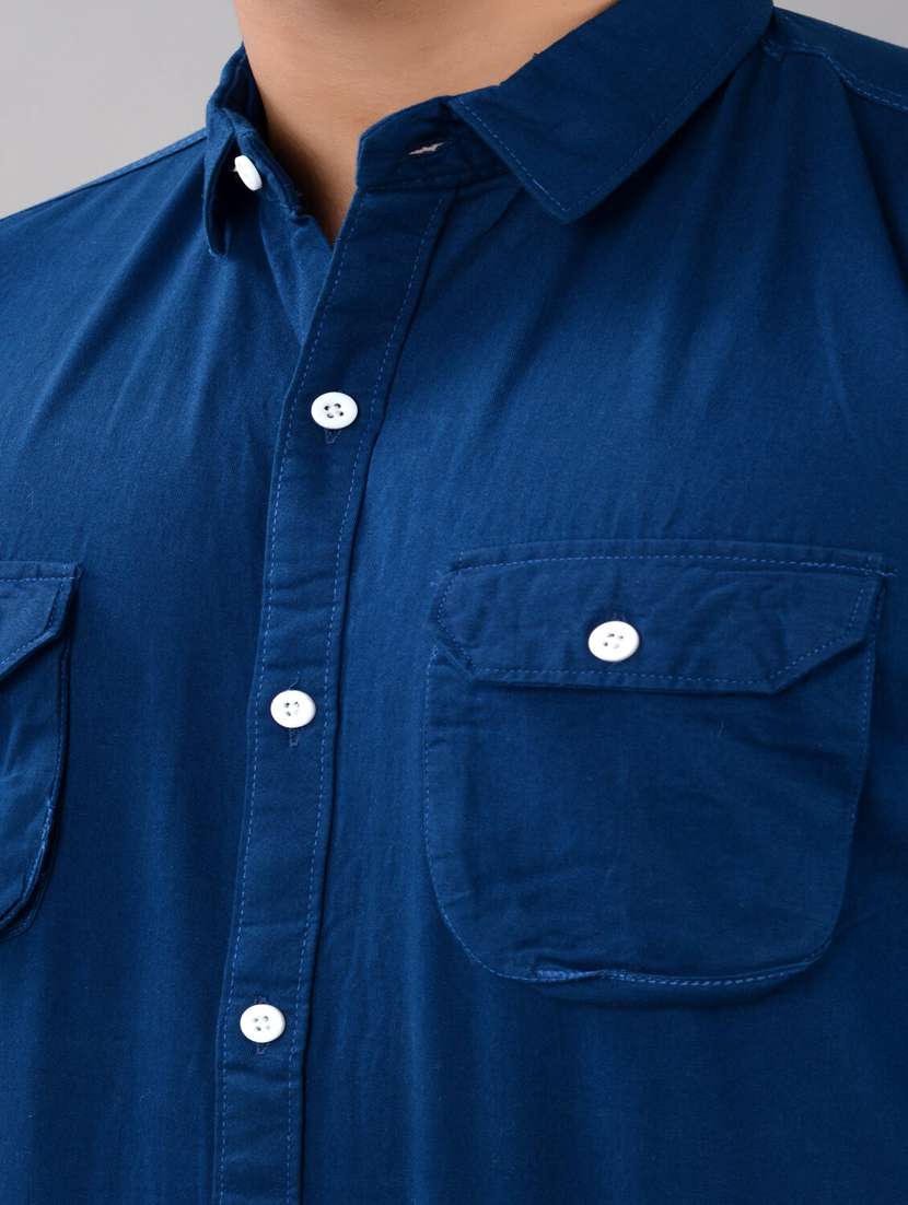 mens solid casual shirt - 19850224 -  Standard Image - 5