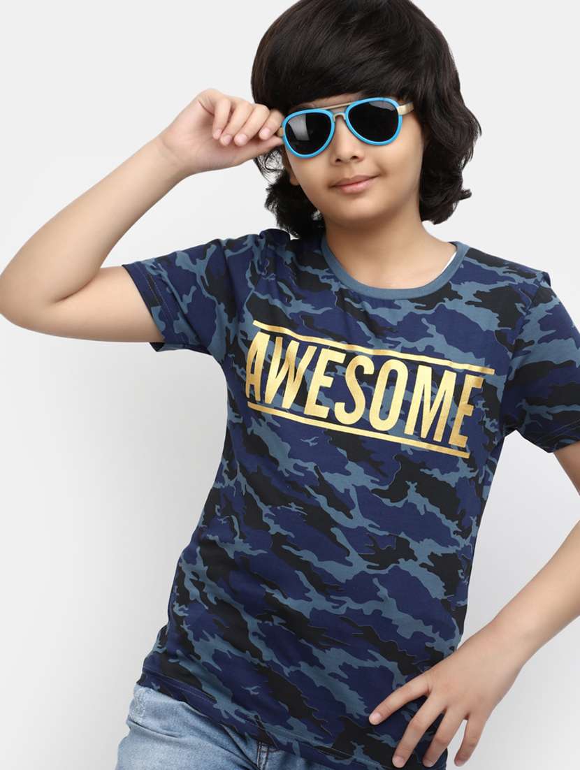 boys printed round neck t-shirt - 19850393 -  Standard Image - 3