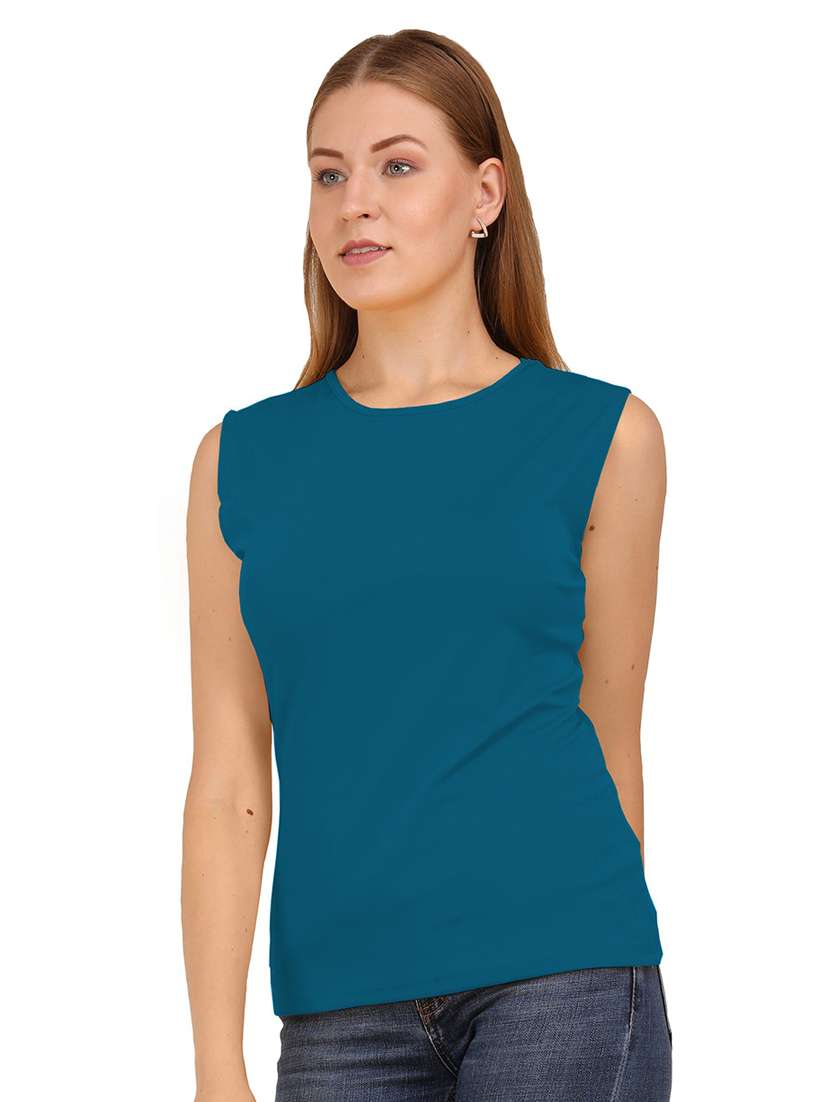women's straight round neck top - 19851045 - Zoom Image - 0
