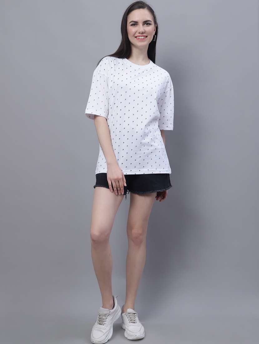 women's all over print round neck t-shirt - 19853026 -  Standard Image - 3
