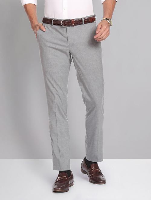 mid rise solid formal trouser - 19853772 - Standard Image - 0