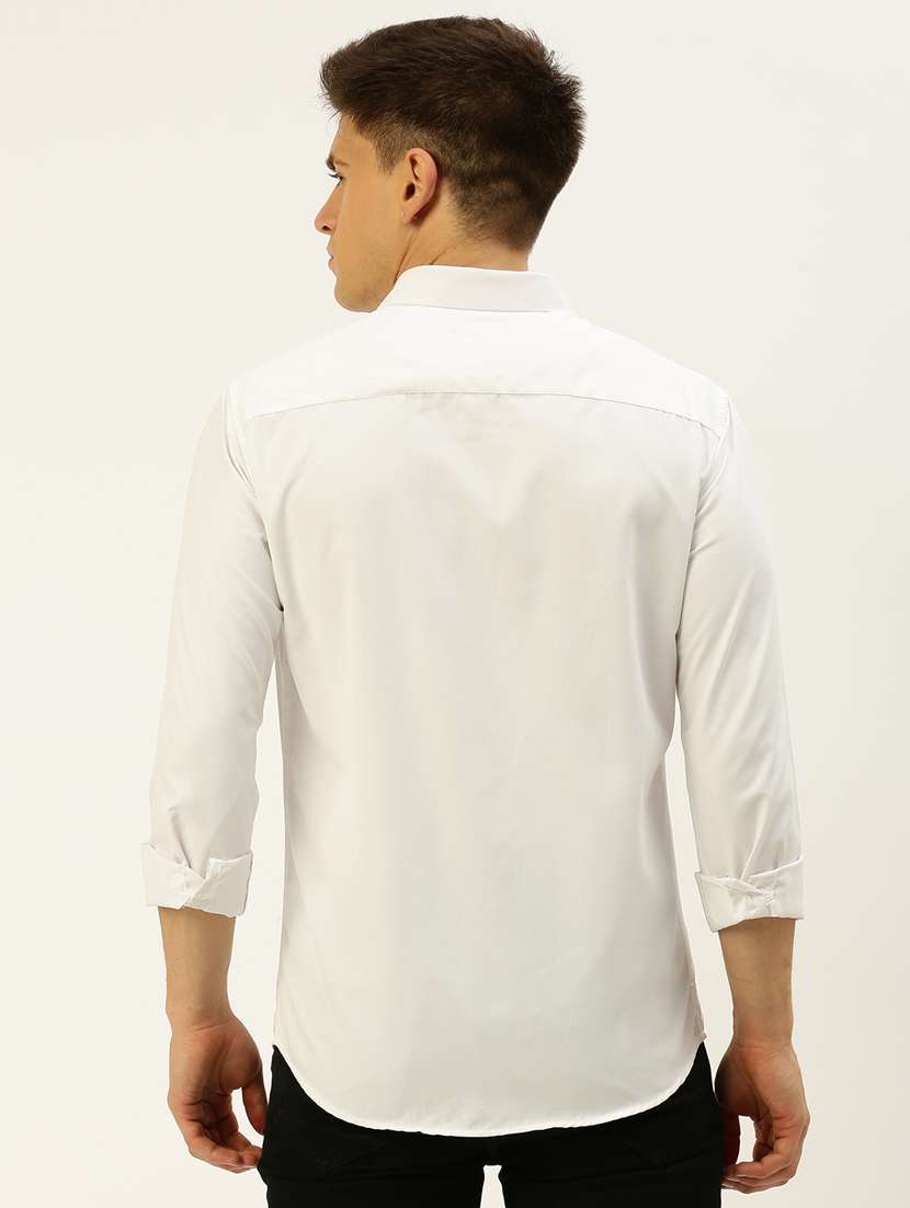 mens solid casual shirt - 19855941 -  Standard Image - 3