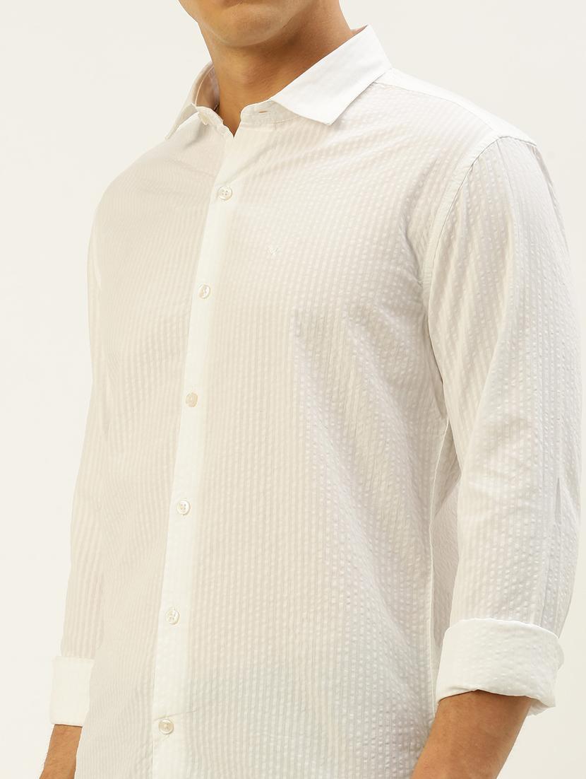 white cotton casual shirt - 19855944 - Standard Image - 5