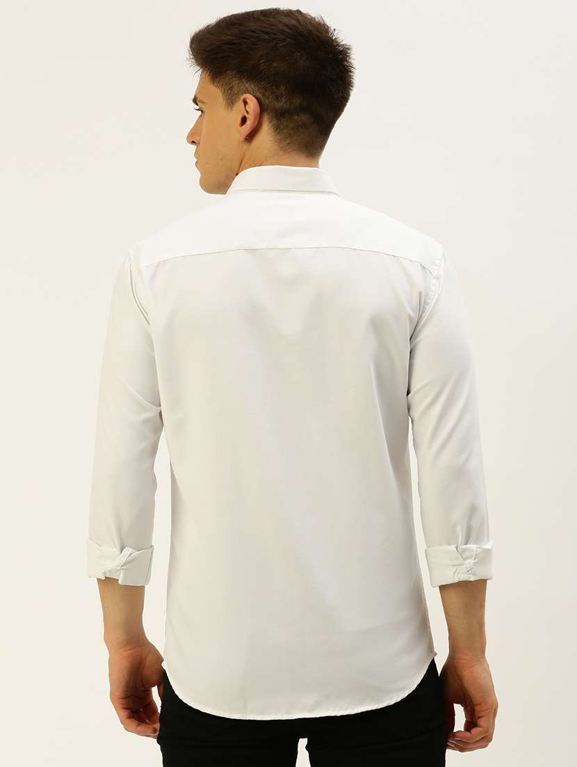 mens solid casual shirt - 19855946 -  Standard Image - 3
