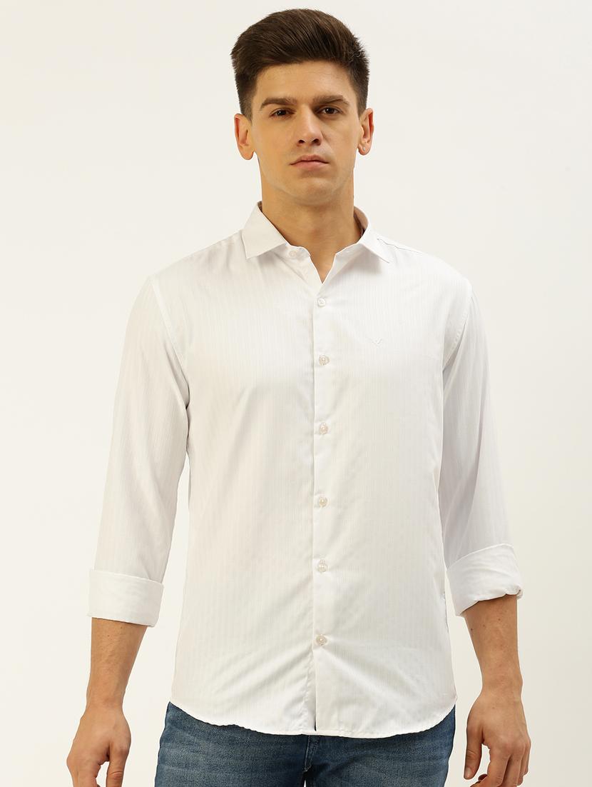 men white regular fit plain casual shirt - 19855947 - Zoom Image - 0