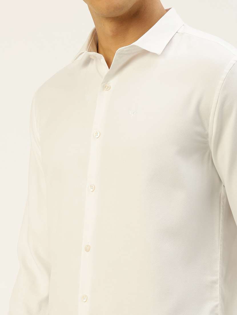 white cotton casual shirt - 19855951 -  Standard Image - 5