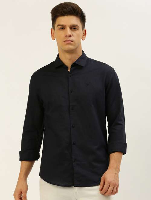 mens solid casual shirt - 19855958 - Standard Image - 0