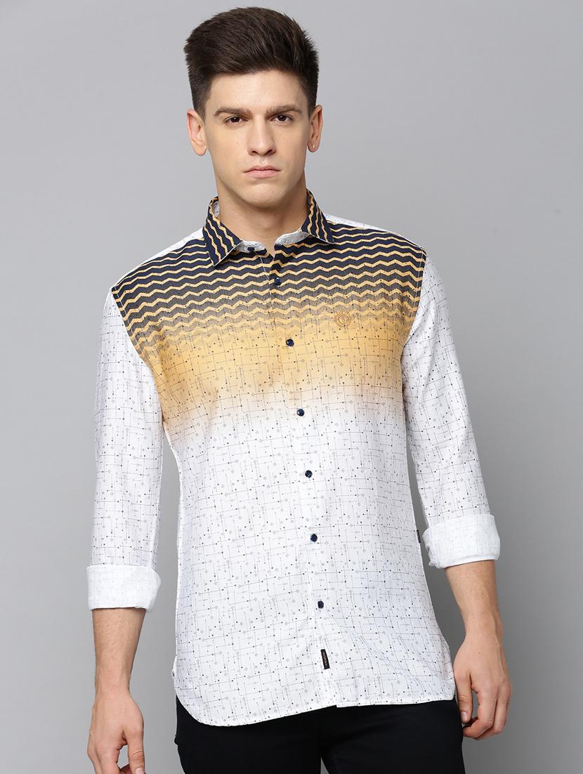 mens printed casual shirt - 19855976 - Zoom Image - 0