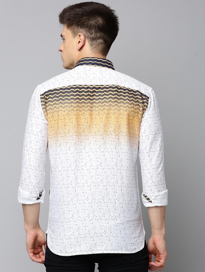 mens printed casual shirt - 19855976 - Standard Image - 3