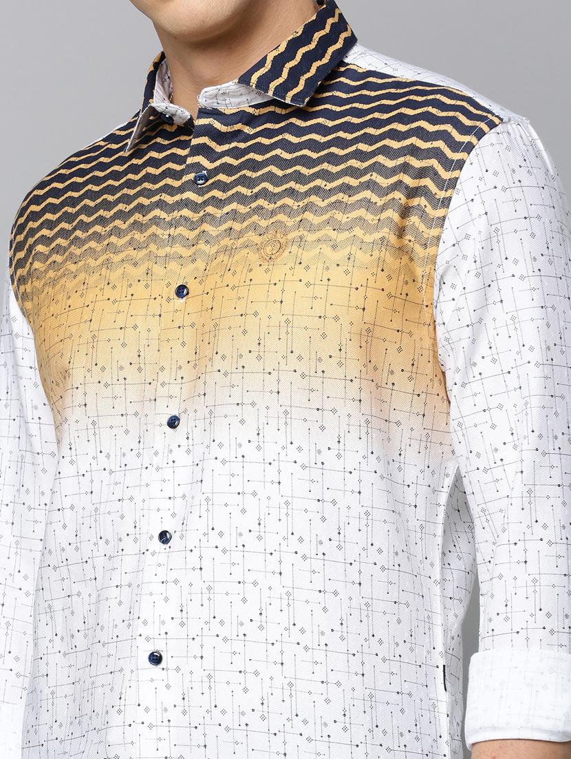mens printed casual shirt - 19855976 - Standard Image - 5