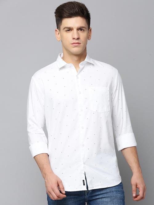 white cotton casual shirt - 19855998 -  Standard Image - 0