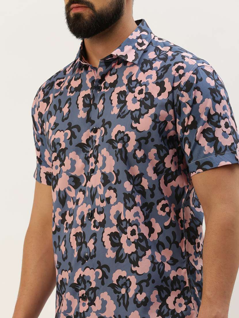 mens florals casual shirt - 19856018 - Standard Image - 5
