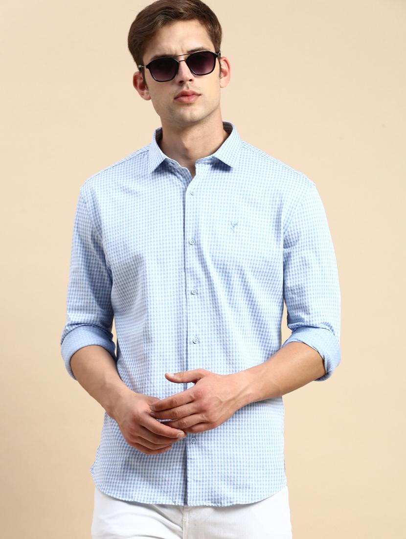 mens checks casual shirt