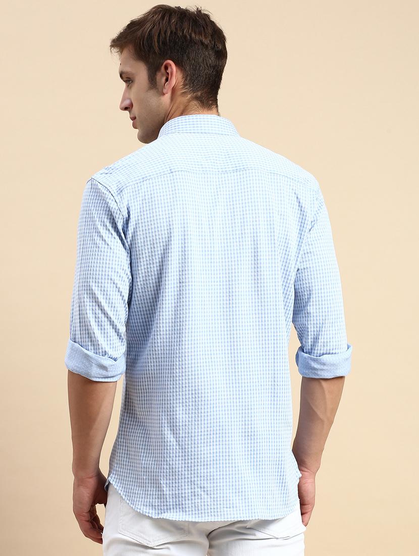 mens checks casual shirt - 19856024 - Standard Image - 3