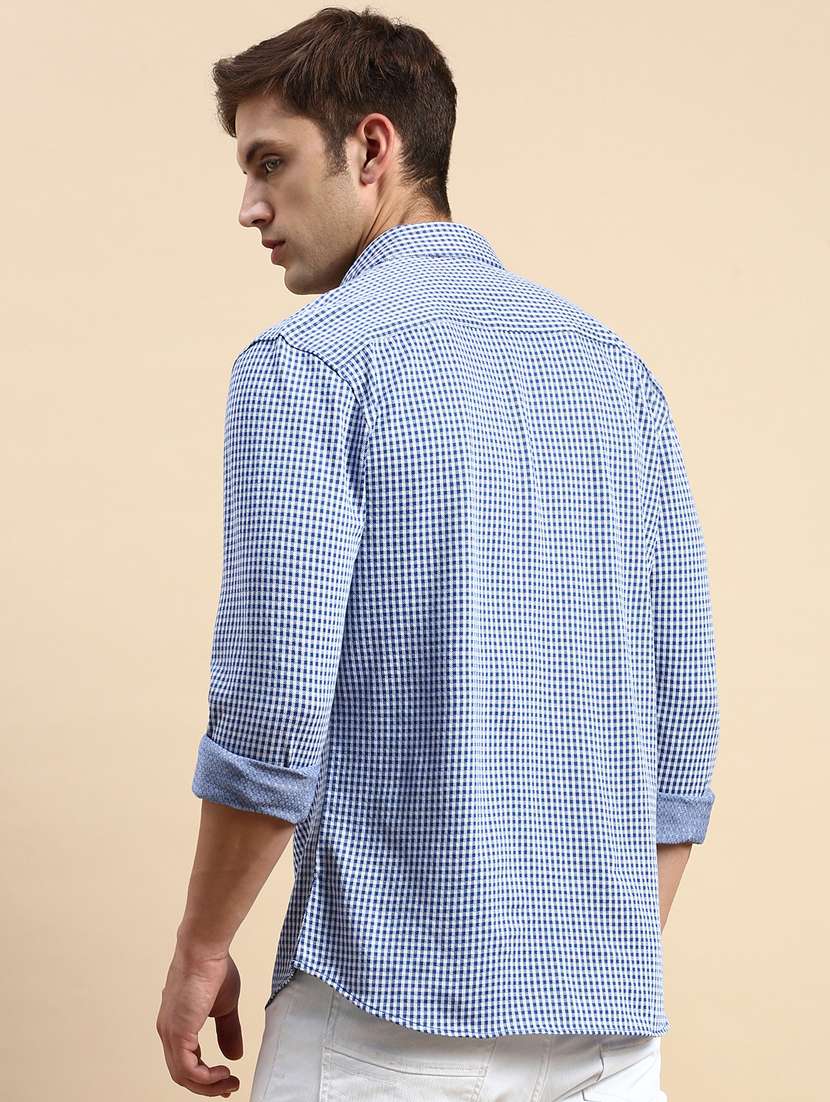 mens checks casual shirt - 19856030 -  Standard Image - 3