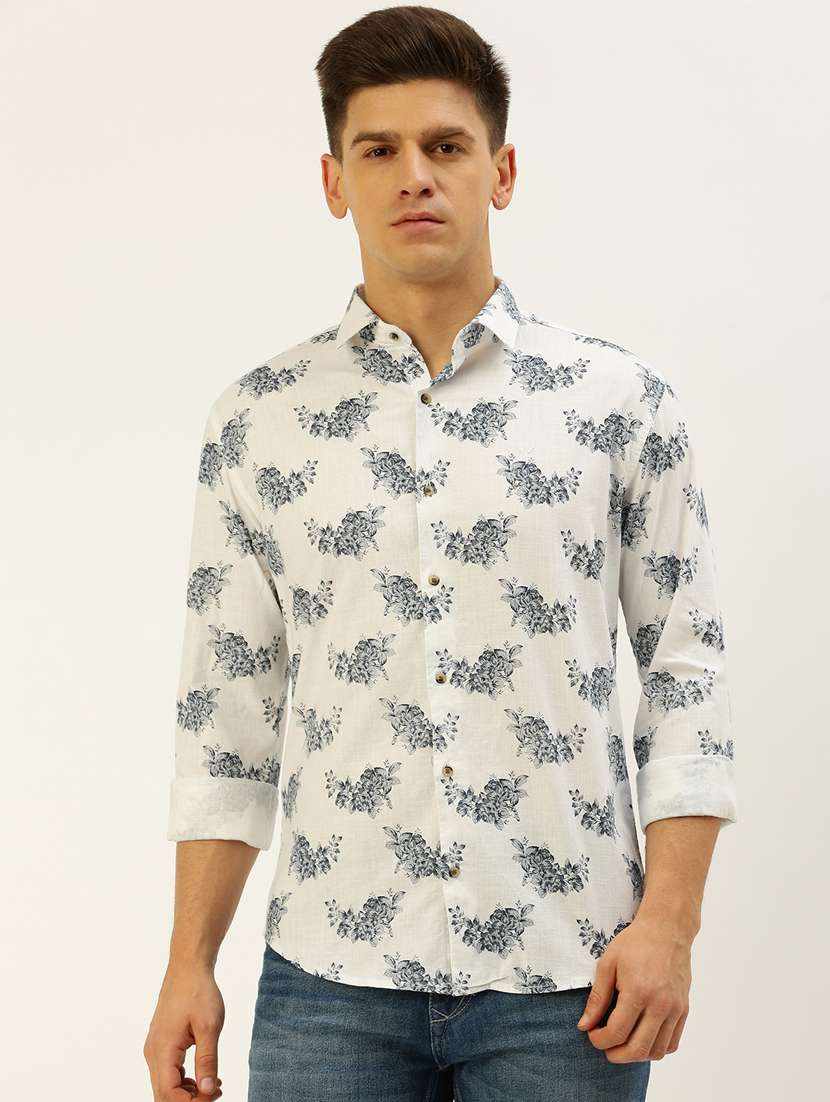 mens florals casual shirt - 19856042 - Zoom Image - 0