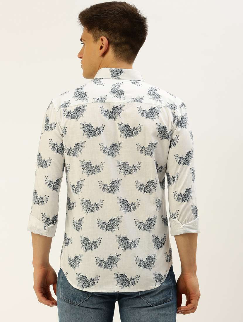 mens florals casual shirt - 19856042 - Standard Image - 3