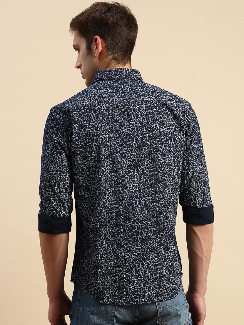 mens printed casual shirt - 19856045 - Standard Image - 3