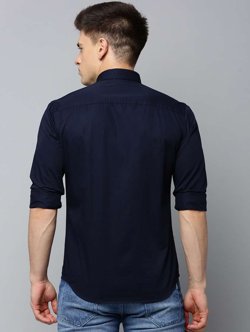 mens solid casual shirt - 19856066 -  Standard Image - 3
