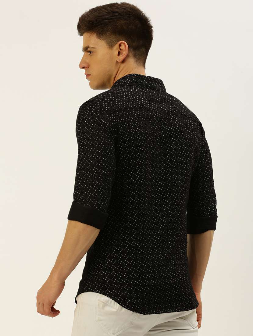 black cotton casual shirt - 19856080 -  Standard Image - 3