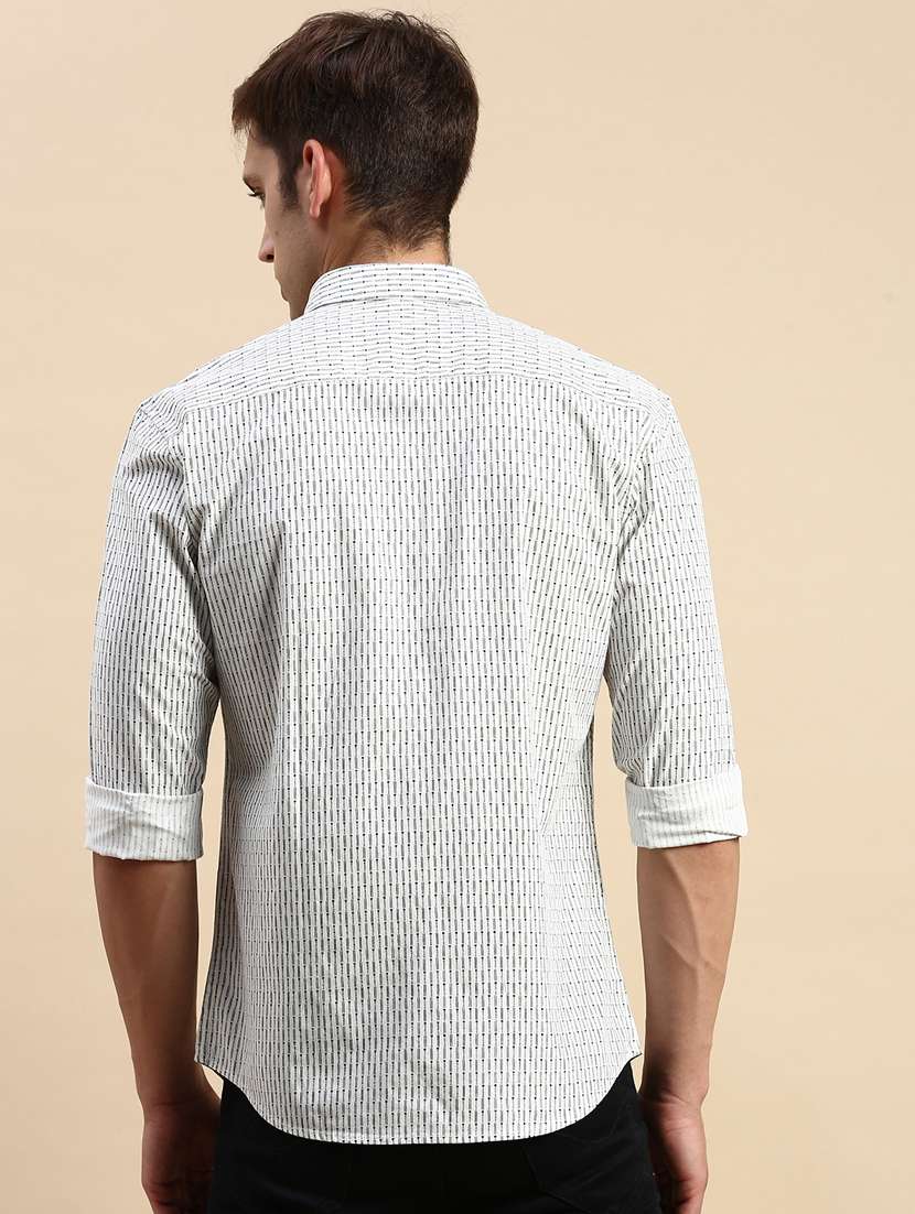 white cotton casual shirt - 19856087 -  Standard Image - 3