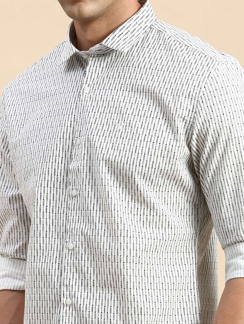 white cotton casual shirt - 19856087 -  Standard Image - 5
