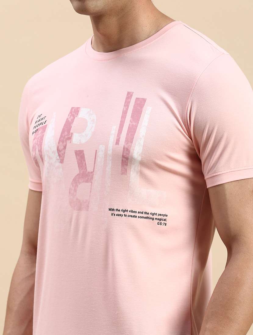 round neck printed cotton t-shirt - 19856099 -  Standard Image - 5
