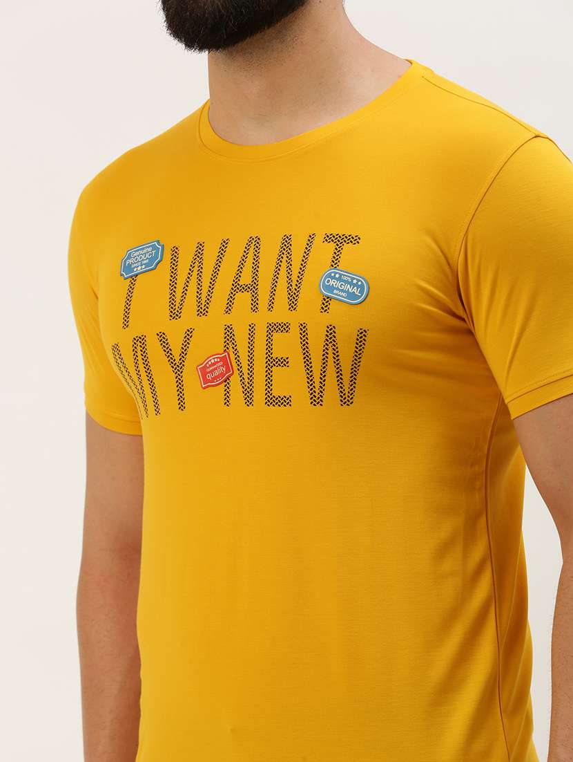 round neck printed cotton t-shirt - 19856103 -  Standard Image - 5