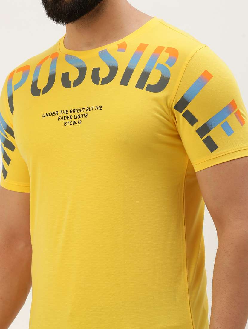 round neck printed cotton t-shirt - 19856122 -  Standard Image - 5