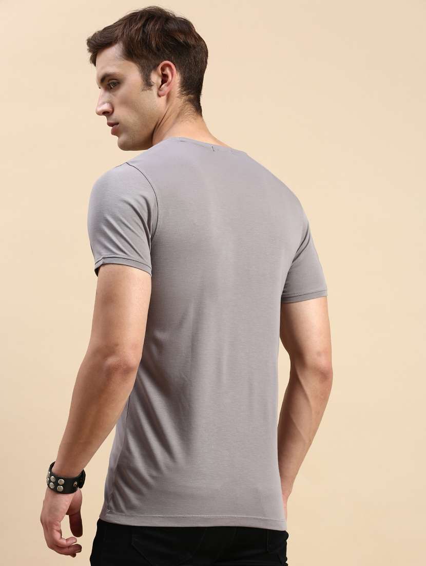 round neck printed cotton t-shirt - 19856123 -  Standard Image - 3