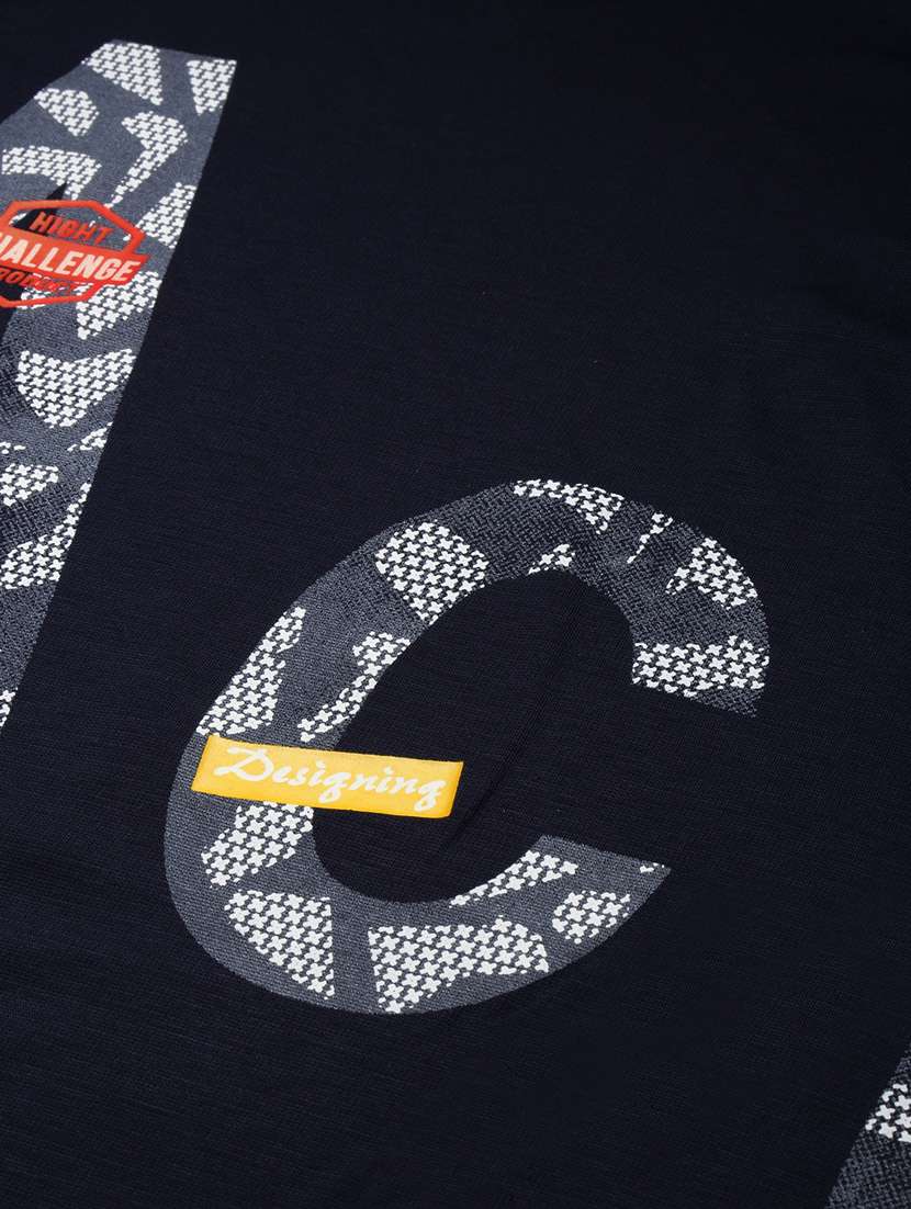 round neck printed cotton t-shirt - 19856126 - Standard Image - 5