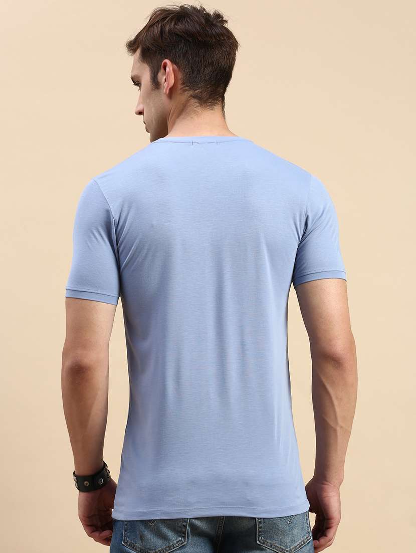 round neck printed cotton t-shirt - 19856145 -  Standard Image - 3