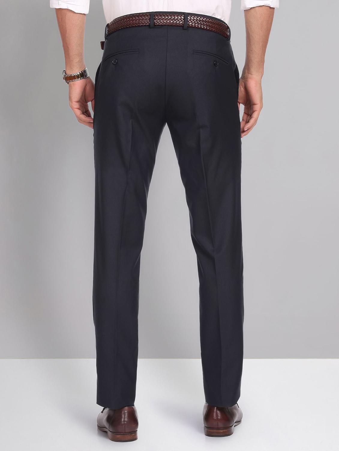 mid rise solid formal trouser - 19856231 - Standard Image - 3