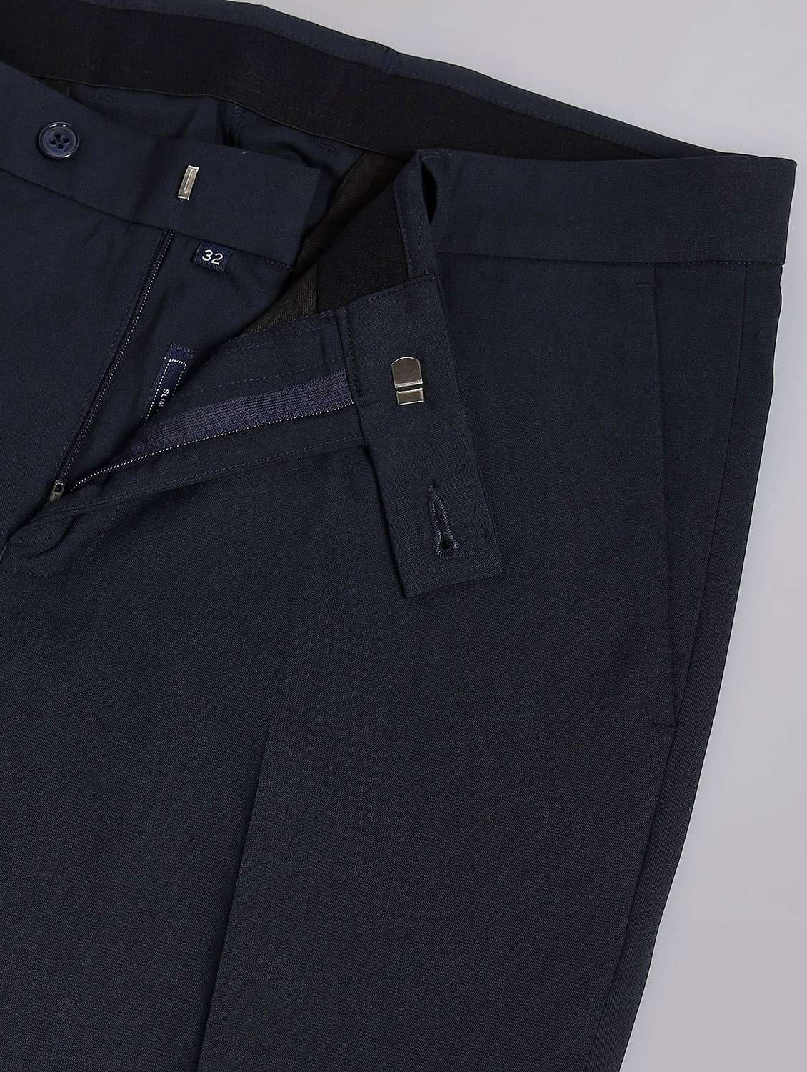 mid rise solid formal trouser - 19856232 - Standard Image - 5