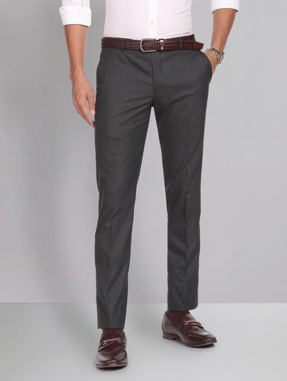 mid rise solid formal trouser - 19856233 - Zoom Image - 0