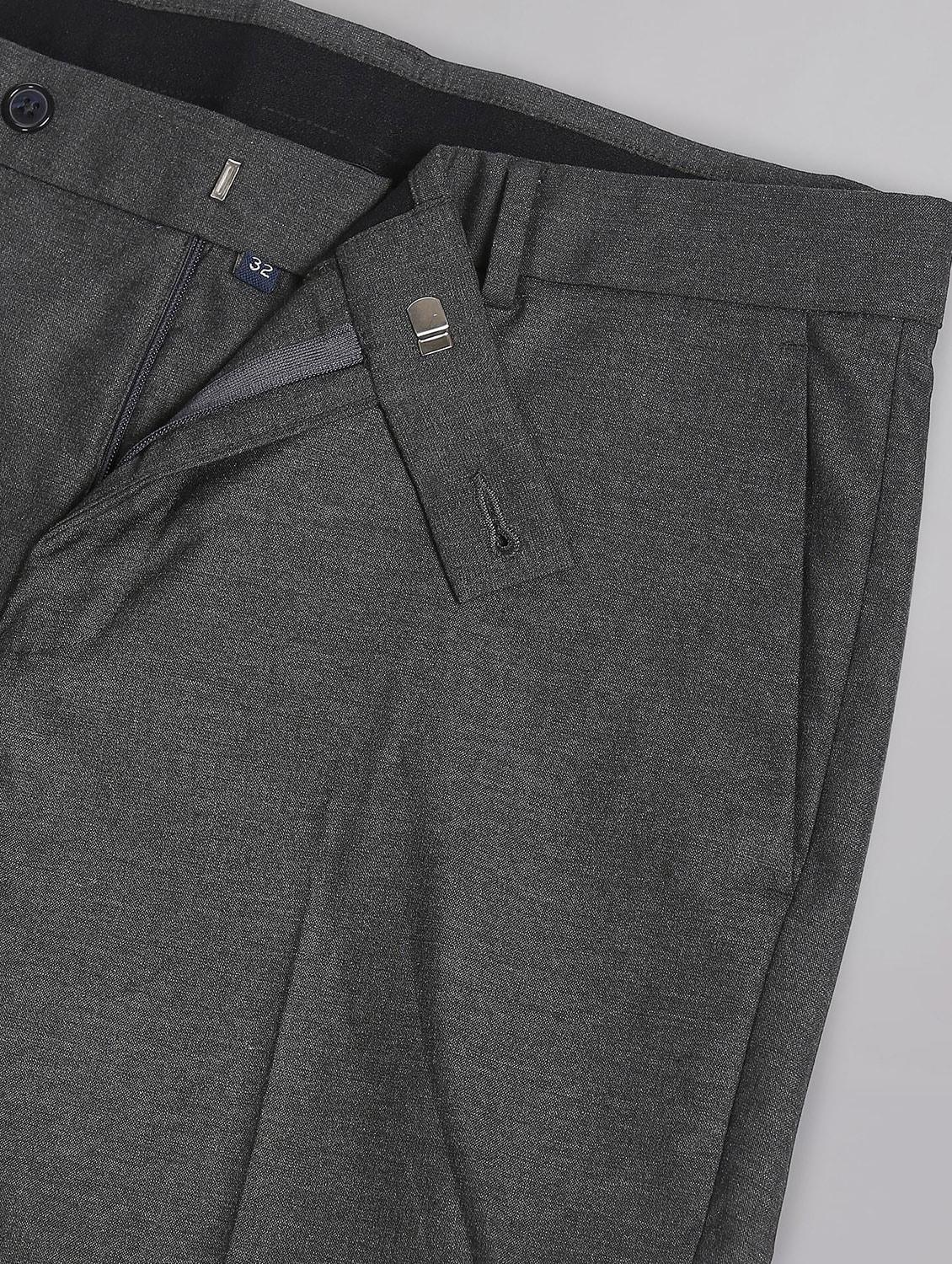 mid rise solid formal trouser - 19856233 - Standard Image - 5