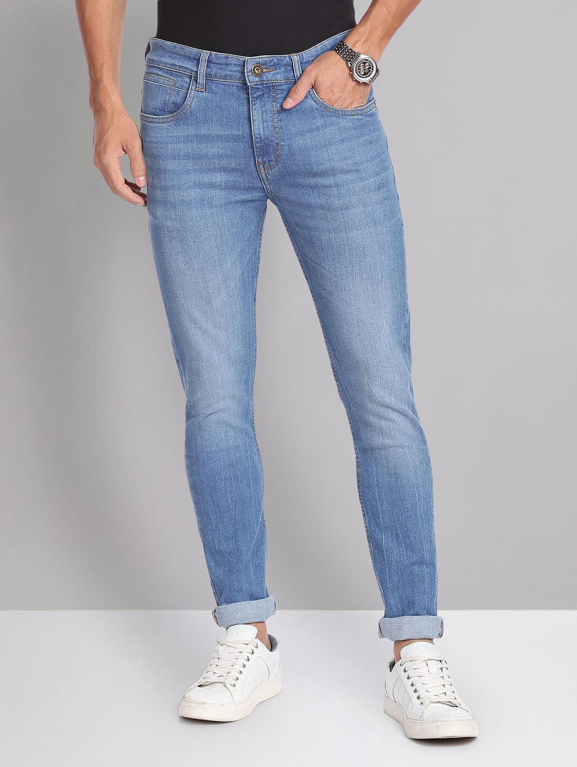 mens slim fit plain jeans - 19856245 - Zoom Image - 0