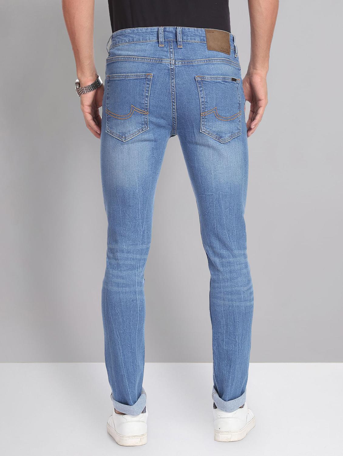 mens slim fit plain jeans - 19856245 - Standard Image - 3