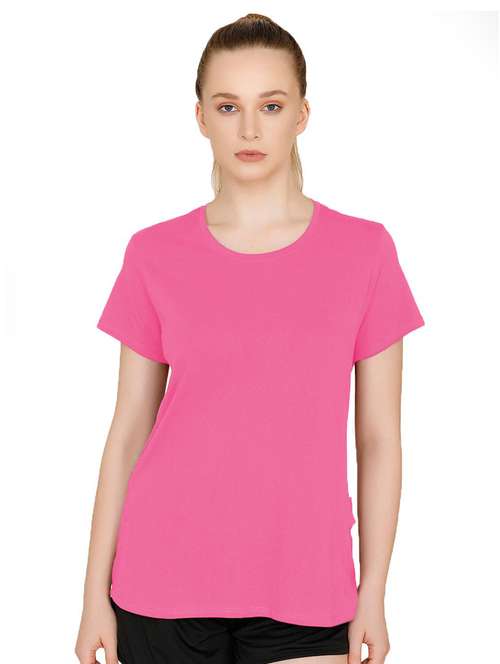 women's plain round neck t-shirt - 19859296 -  Standard Image - 0