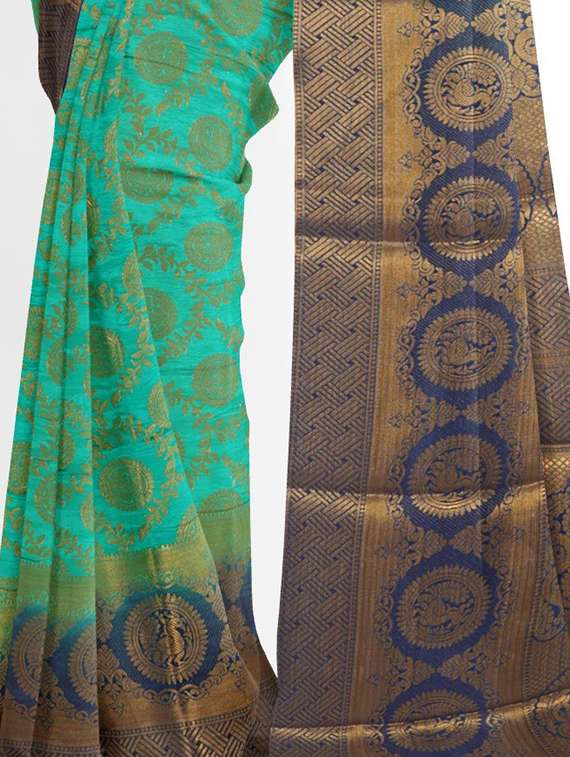 women's banarasi saree with blouse - 19861854 -  Standard Image - 3